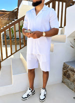 Pleated Shorts - White