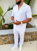 Pleated Trousers - White