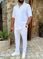 Pleated Trousers - White