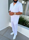 Pleated Trousers - White