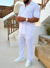 Pleated Trousers - White