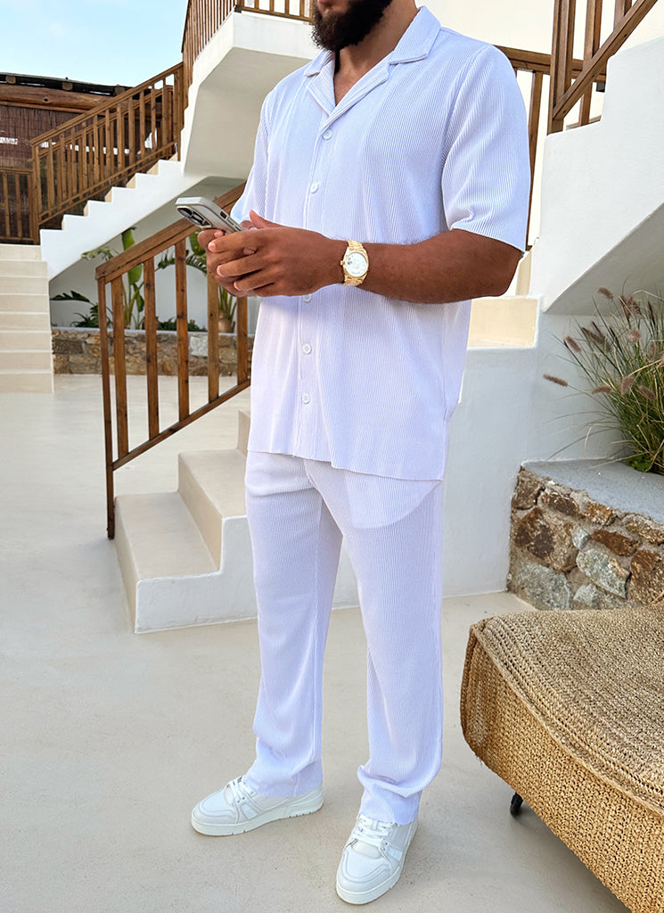 Pleated Trousers - White