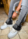 Vintage Flare Paint Jeans - Grey