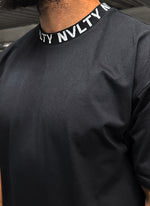 Logo Rib T-Shirt - Black