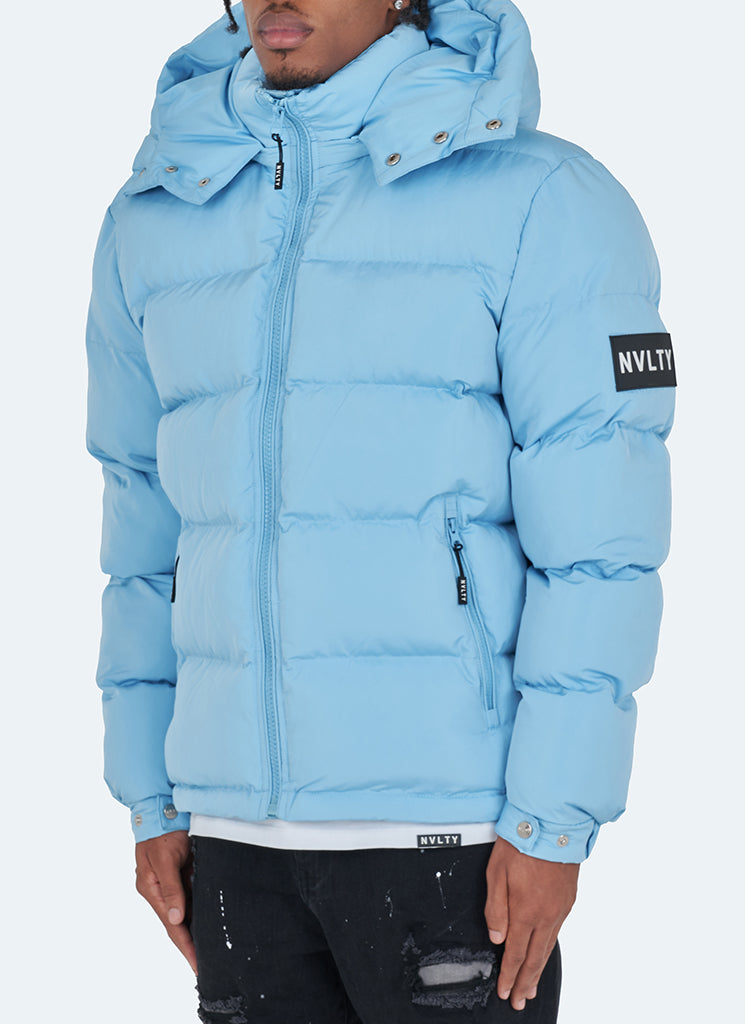 NVLTY - Essential Puffer Jacket - Baby Blue – N V L T Y