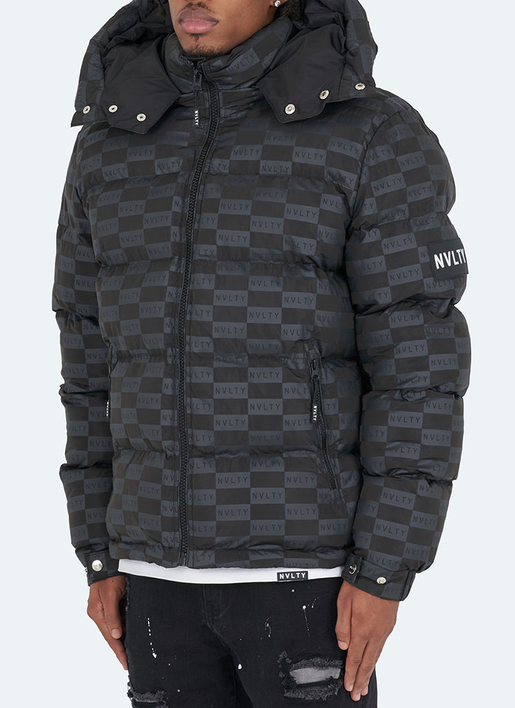 lv monogram puffer jacket