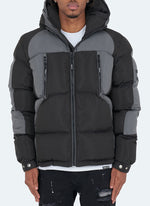 Shadow Puffer Jacket - Black/Grey