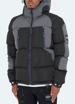 Shadow Puffer Jacket - Black/Grey