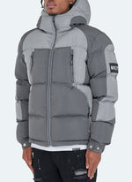 Shadow Puffer Jacket - Charcoal Grey/Light Grey