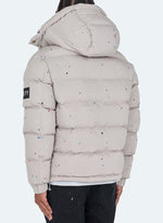 Paint Puffer Jacket - Off White
