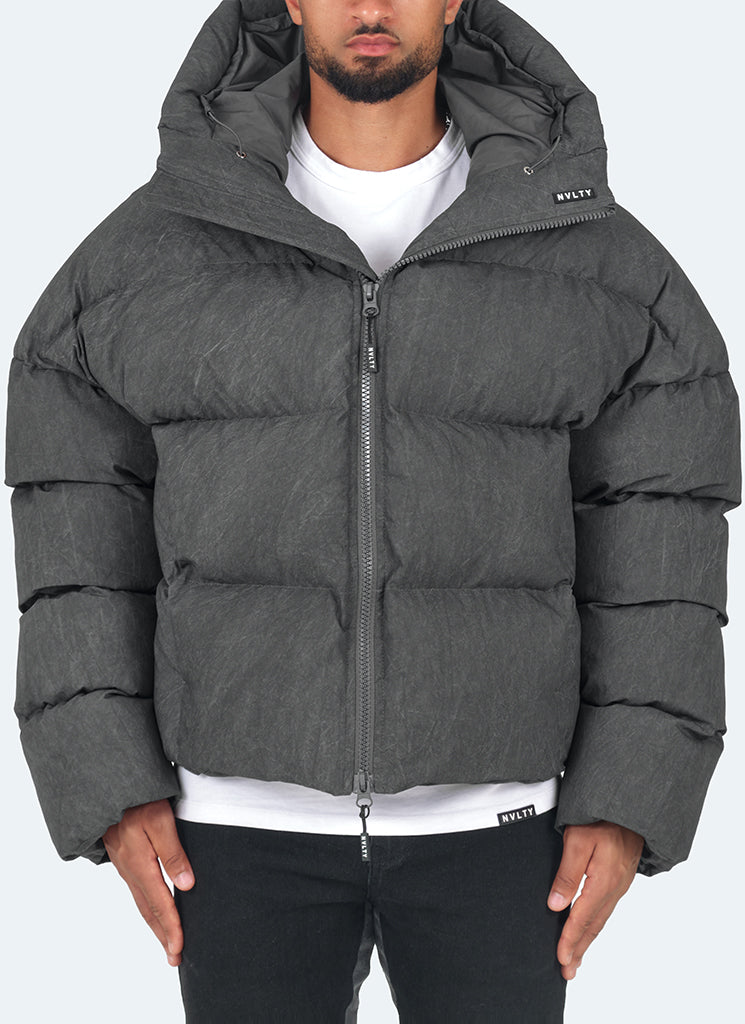 Mens vintage puffer jacket deals
