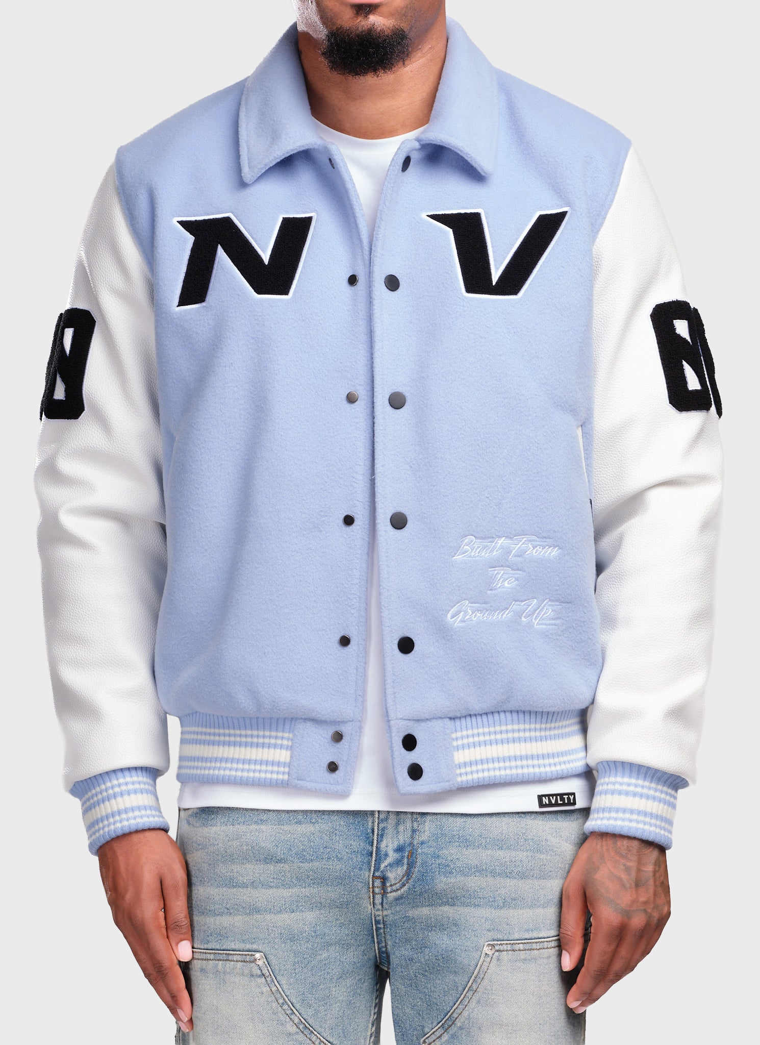 All Star Varsity Jacket - Baby Blue
