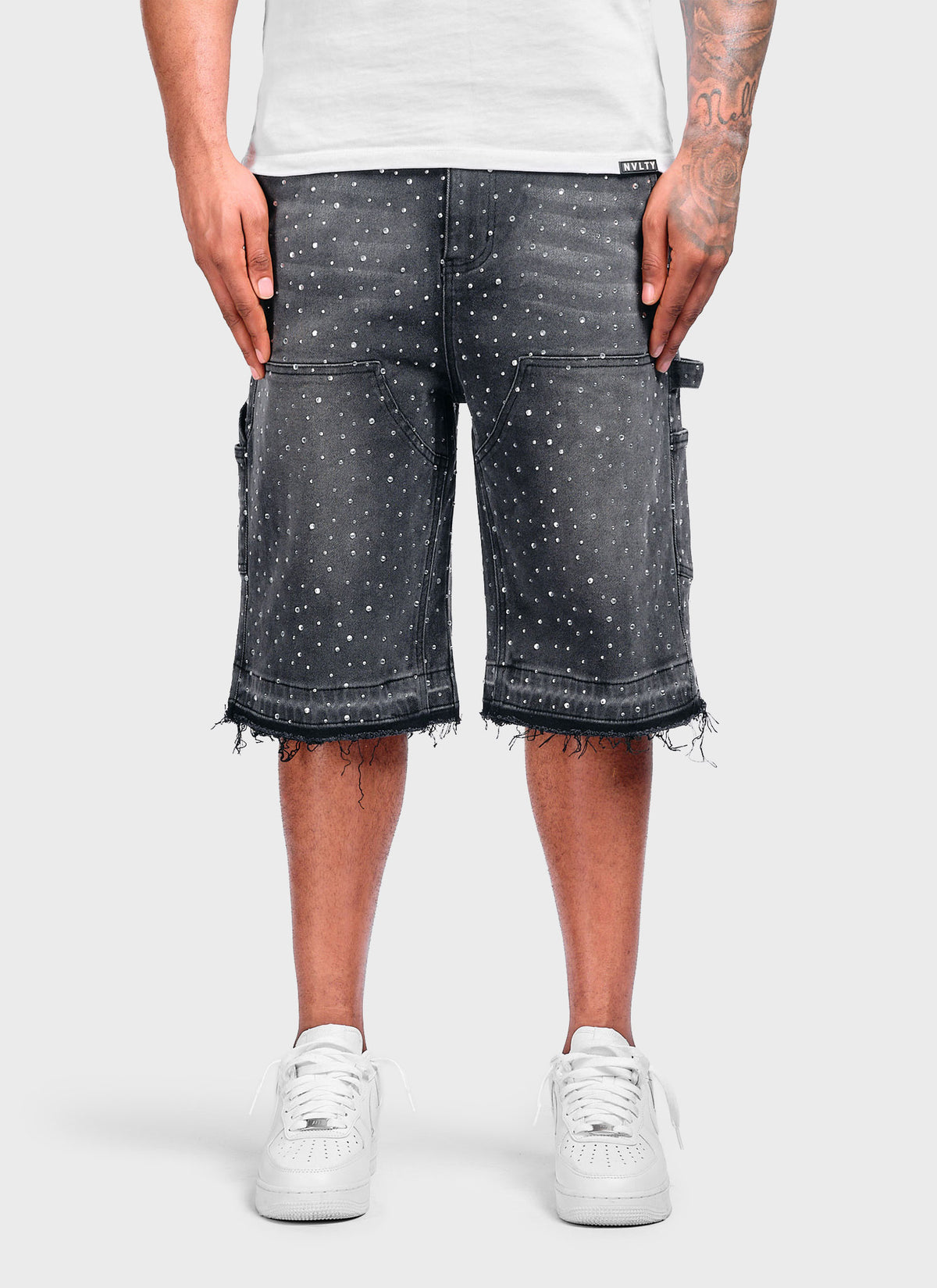 Vintage Flooded VVS Denim Shorts - Black