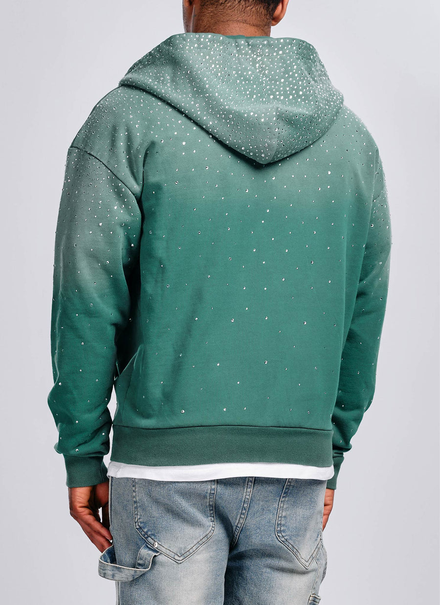 Vintage Flooded VVS Zip Hoodie - Green