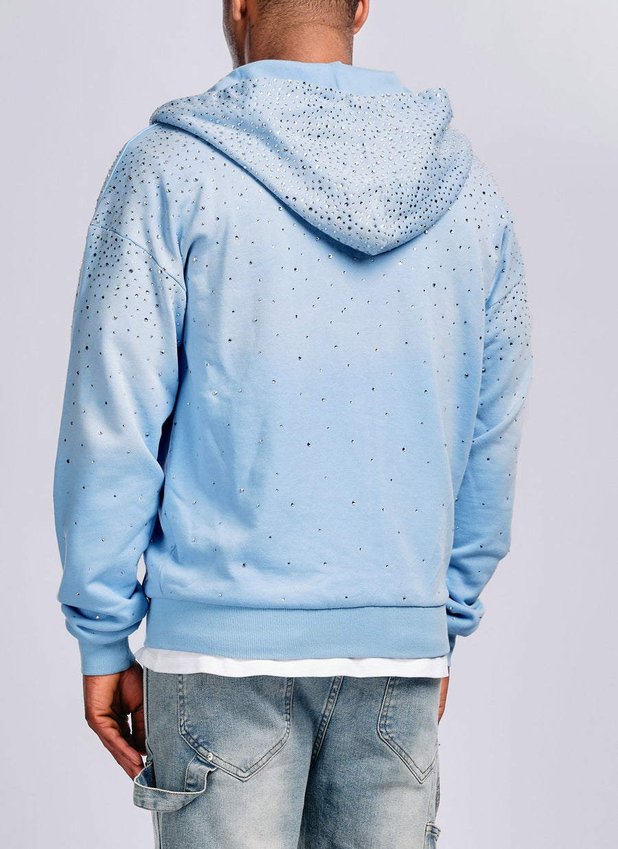 Vintage Flooded VVS Zip Hoodie - Baby Blue