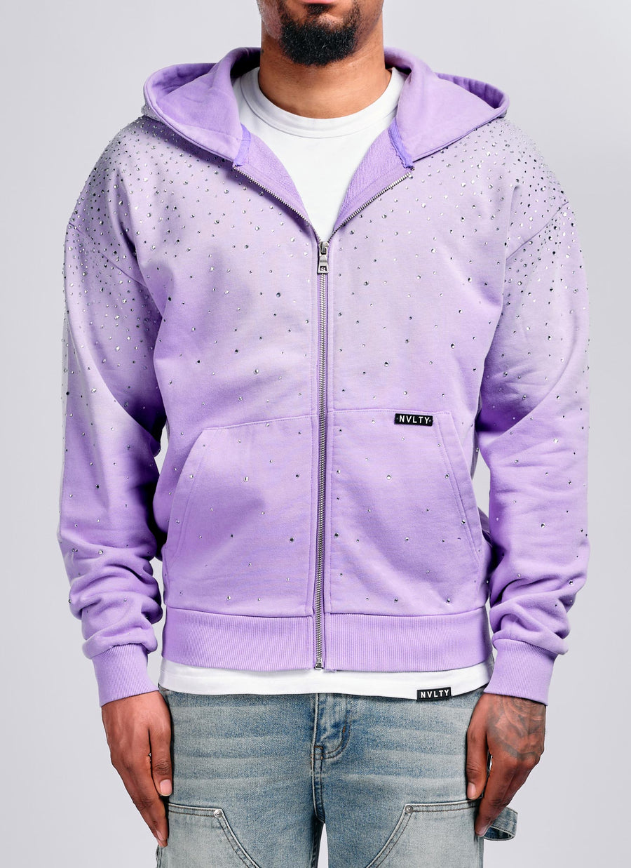Vintage Flooded VVS Zip Hoodie - Purple