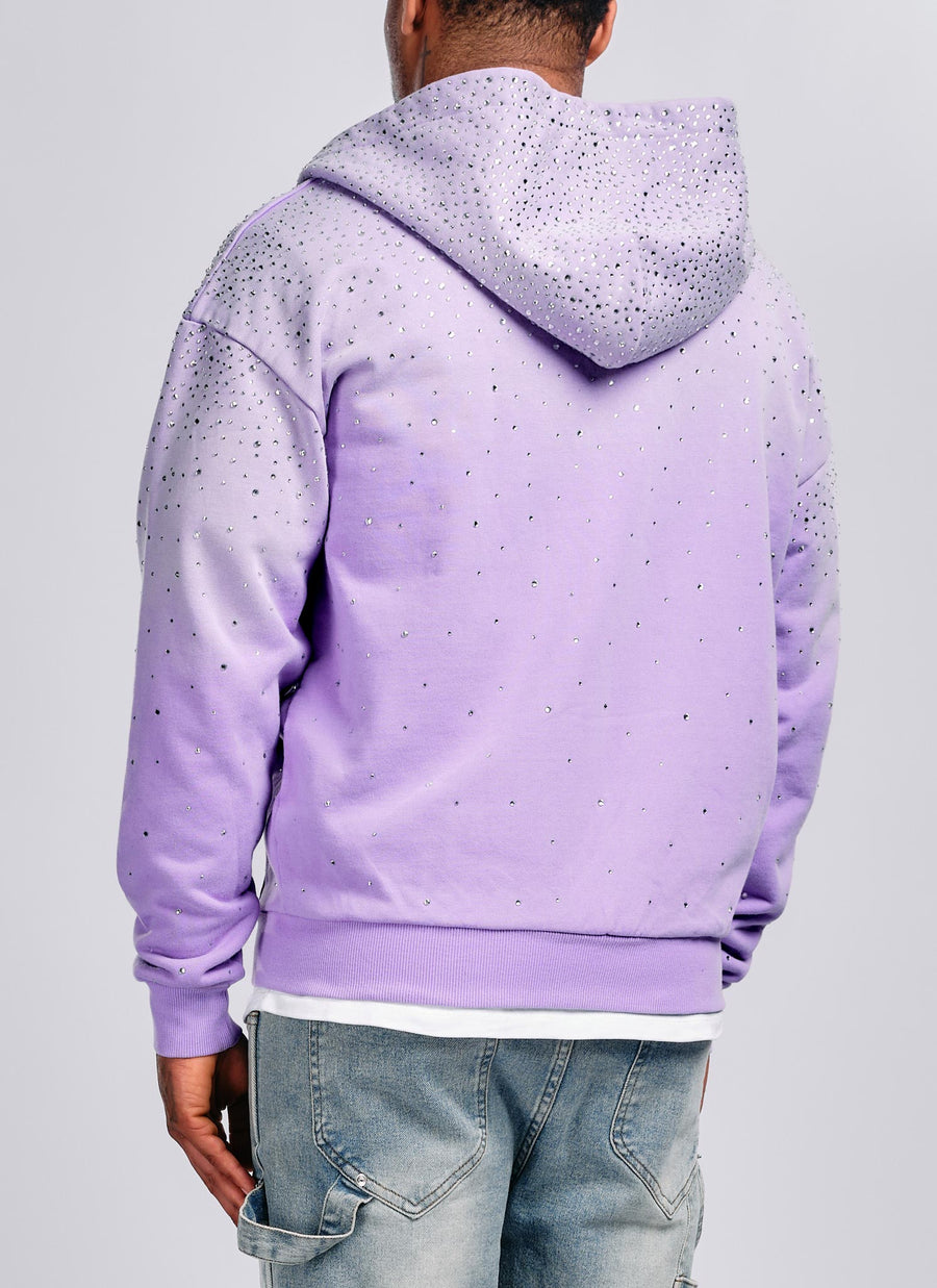 Vintage Flooded VVS Zip Hoodie - Purple