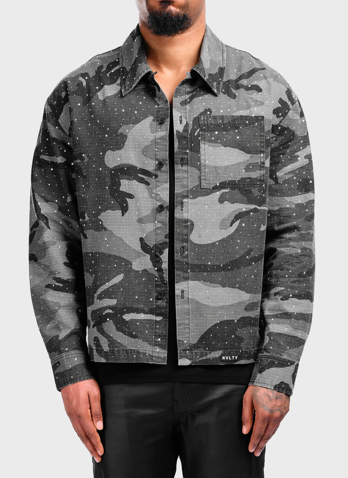 Vintage VVS Shirt - Black Camo