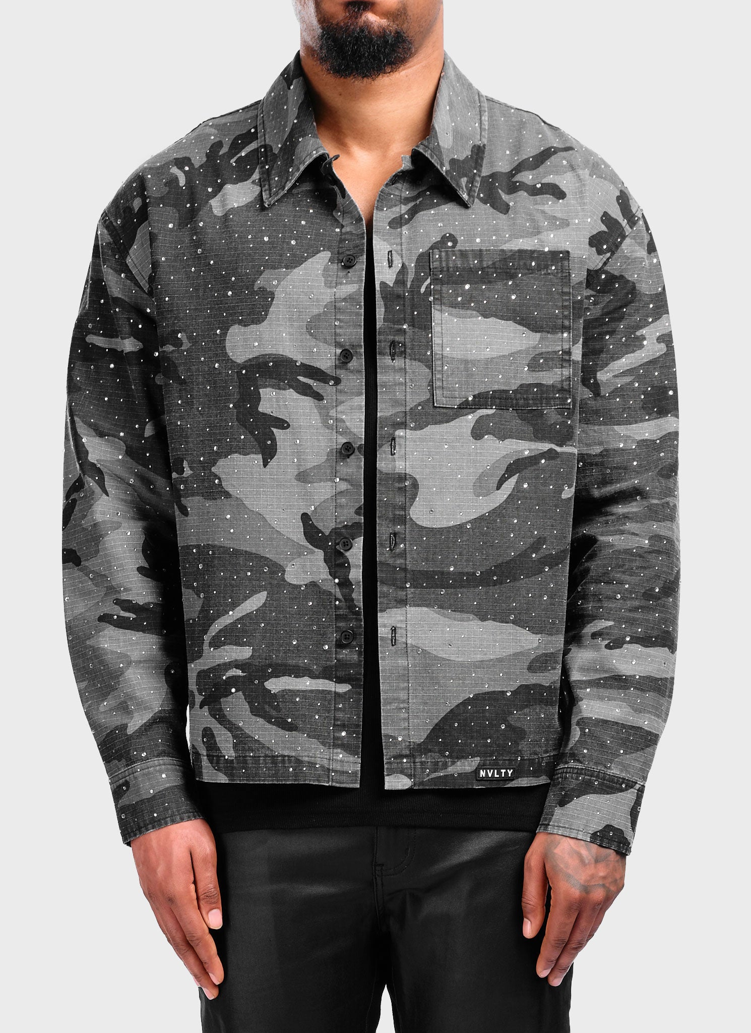 Vintage VVS Shirt - Black Camo