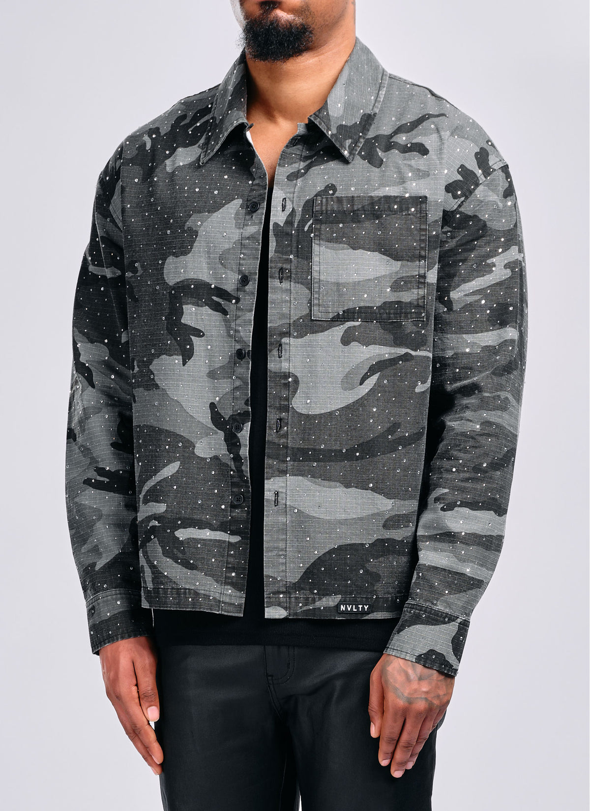 Vintage VVS Shirt - Black Camo