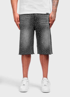 Vintage Flooded VVS Denim Shorts - Black