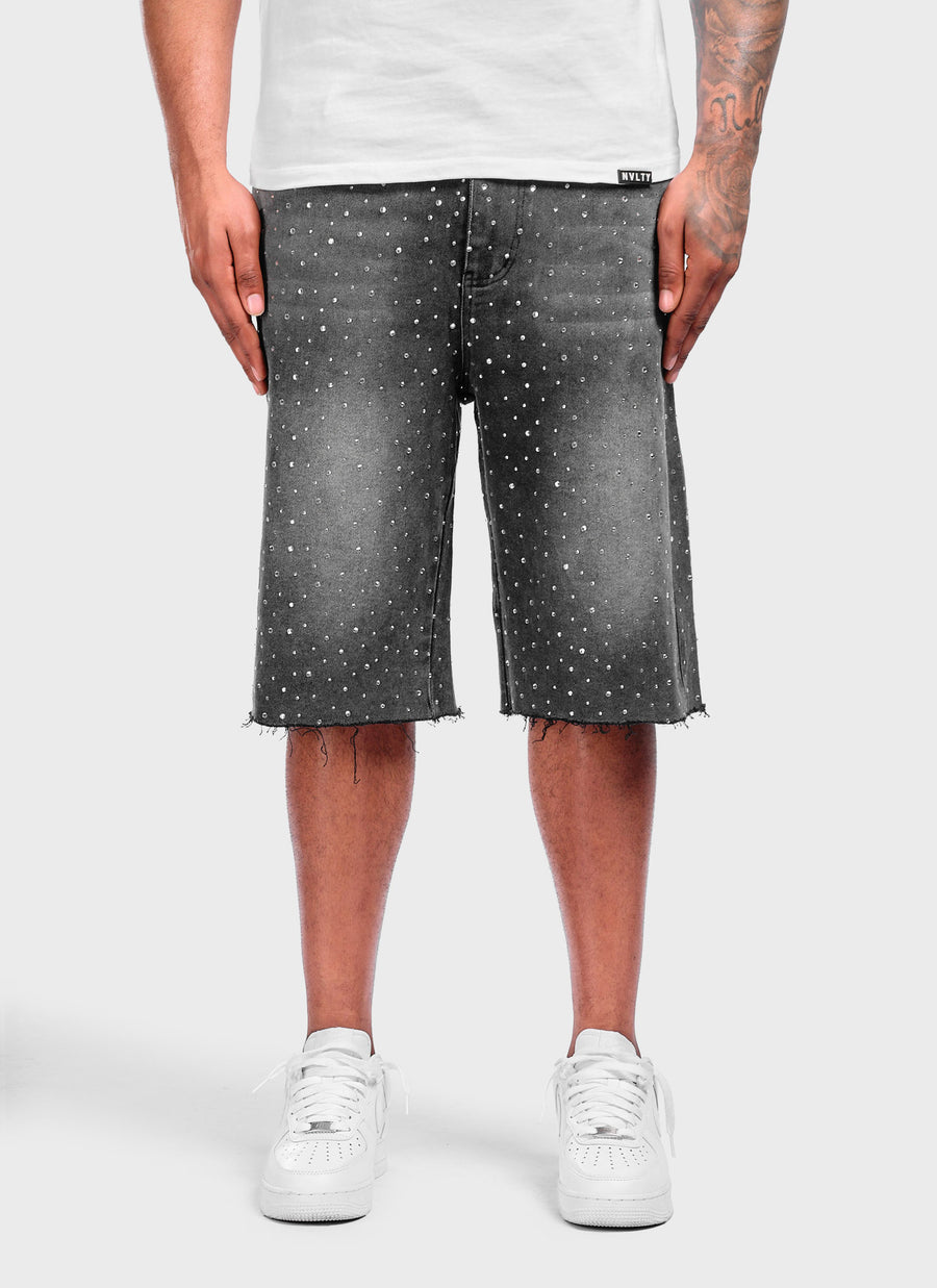 Vintage Flooded VVS Denim Shorts - Black