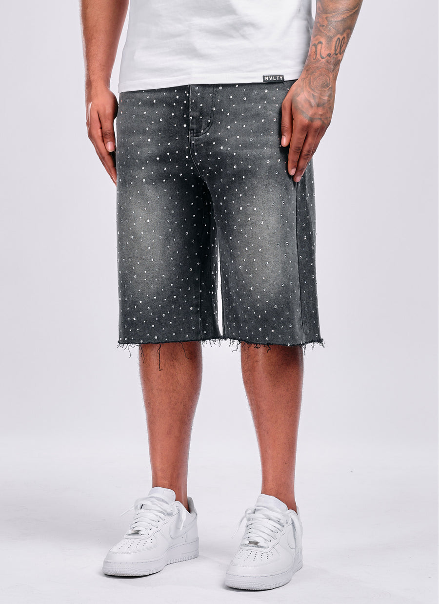 Vintage Flooded VVS Denim Shorts - Black