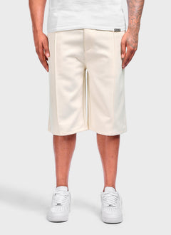 Twill Pleat Shorts - Ivory
