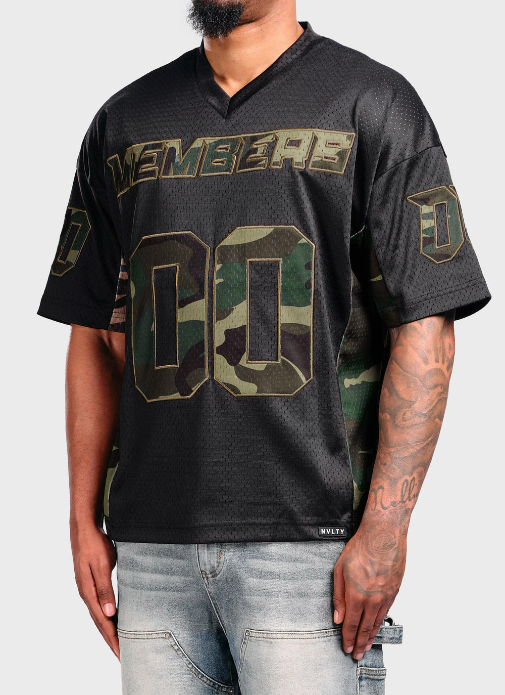 Members Camo Jersey - Black
