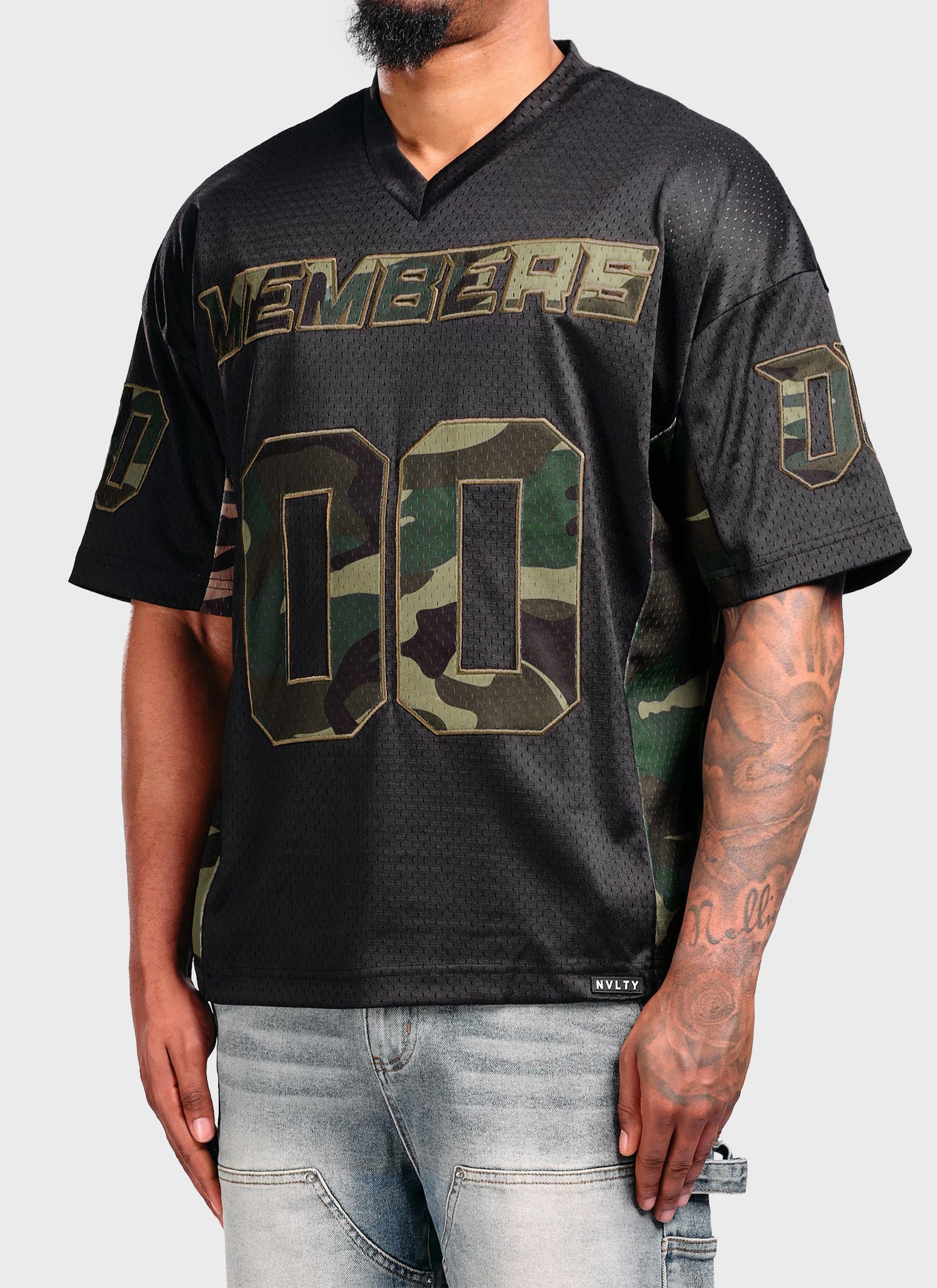 Members Camo Jersey - Black