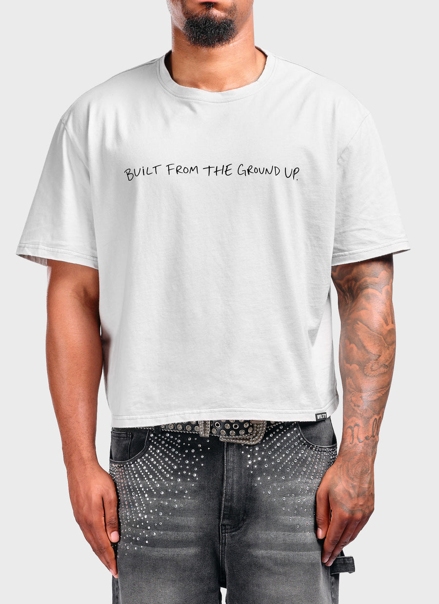 Vintage BFTGU Crop T-Shirt - White