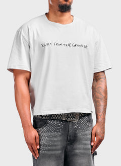 Vintage BFTGU Crop T-Shirt - White