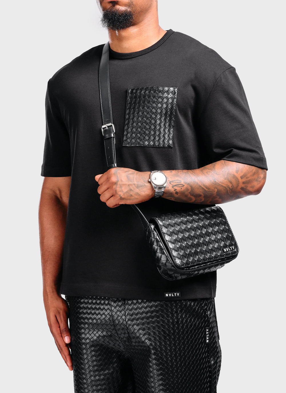 Interlock Crossbody Bag - Black