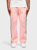 Panelled Luxe Track Pants - Baby Pink
