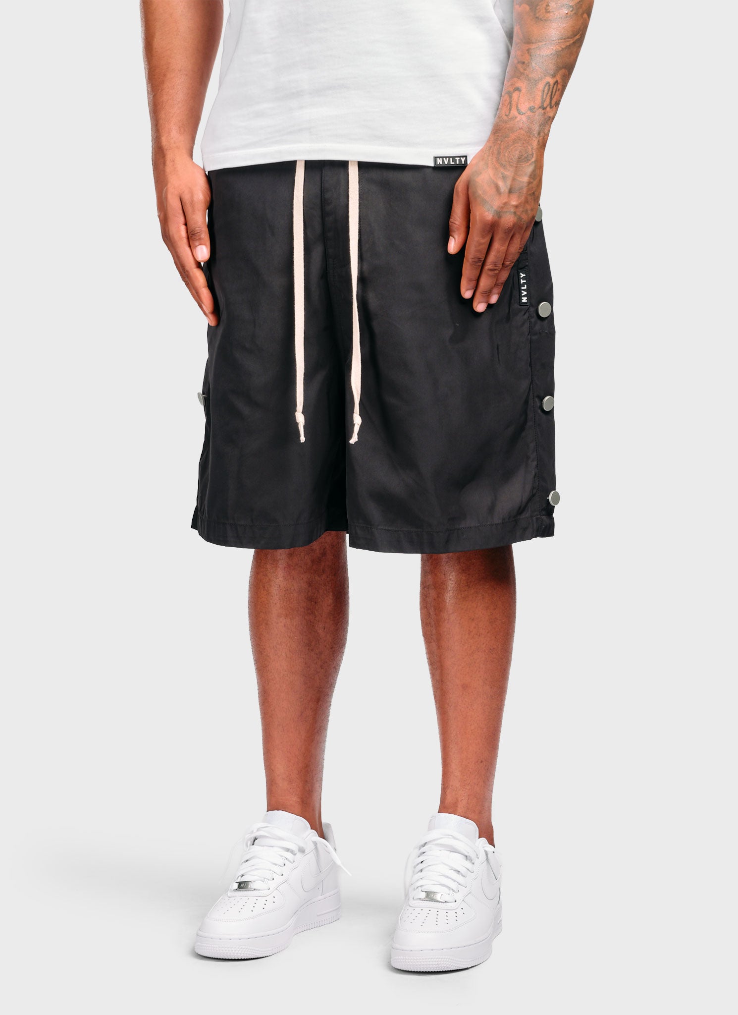 Nylon Snapper Shorts - Black