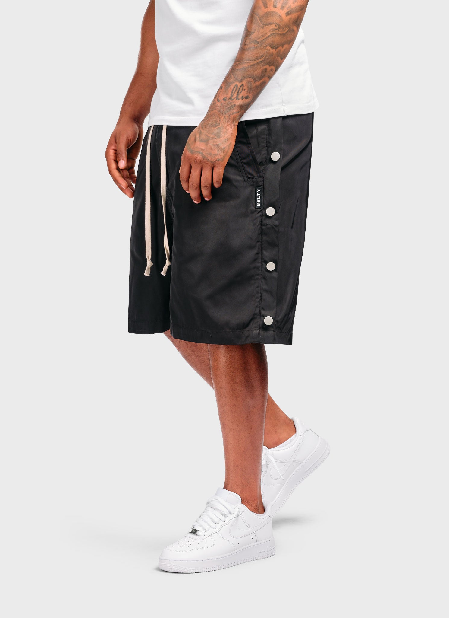 Nylon Snapper Shorts - Black – N V L T Y
