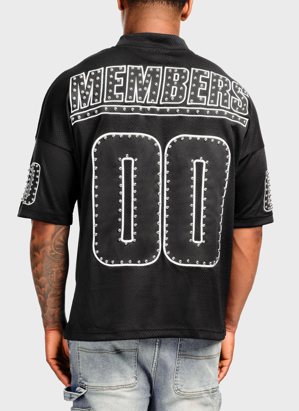 Members Studded Jersey - Black