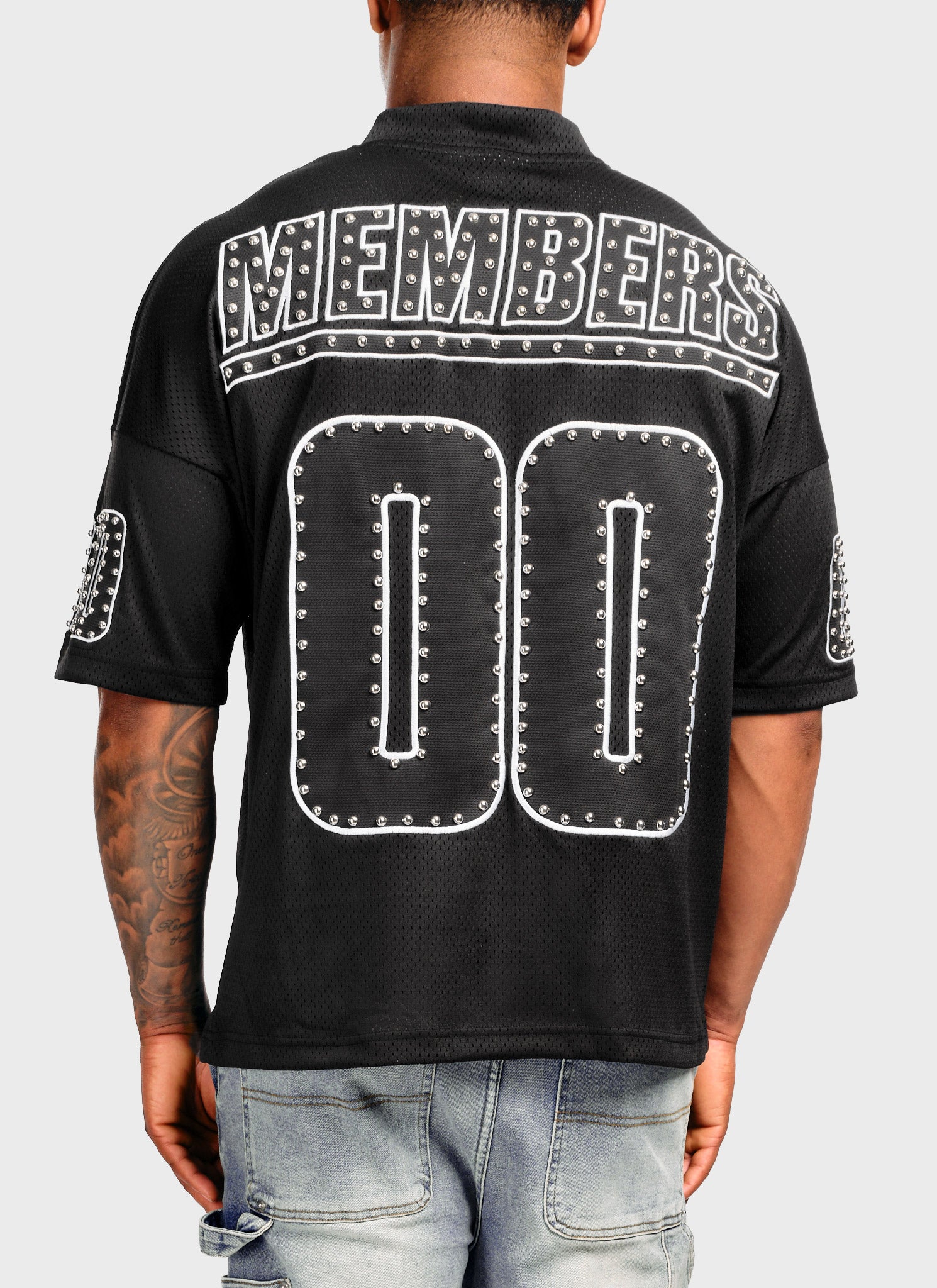 Members Studded Jersey - Black