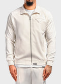 Pocket Square Track Jacket - Ivory