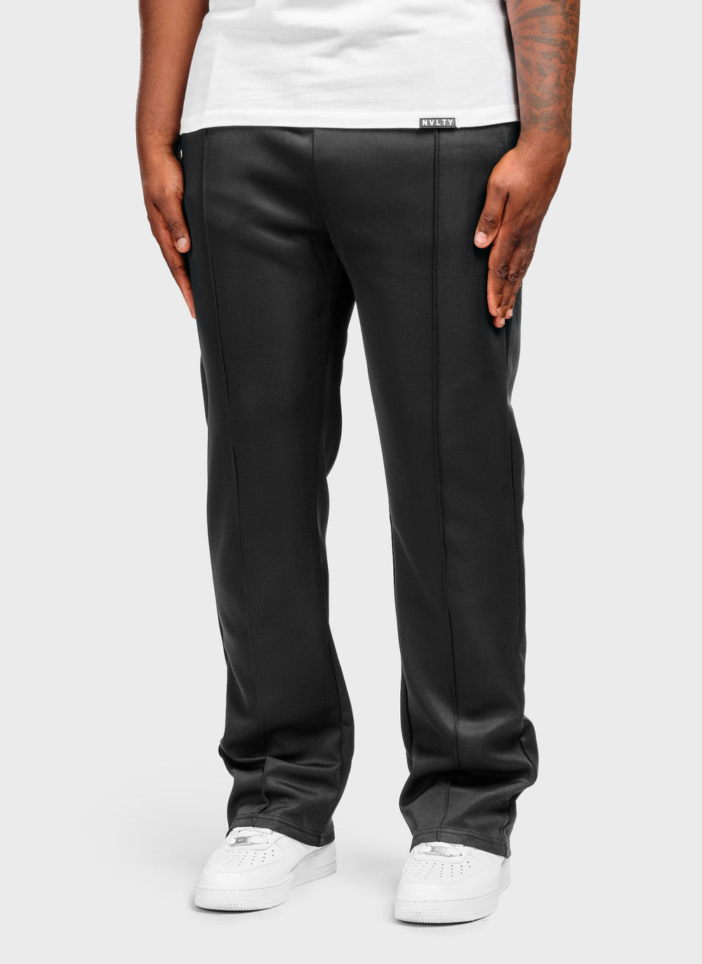 Pleat Track Pants - Black