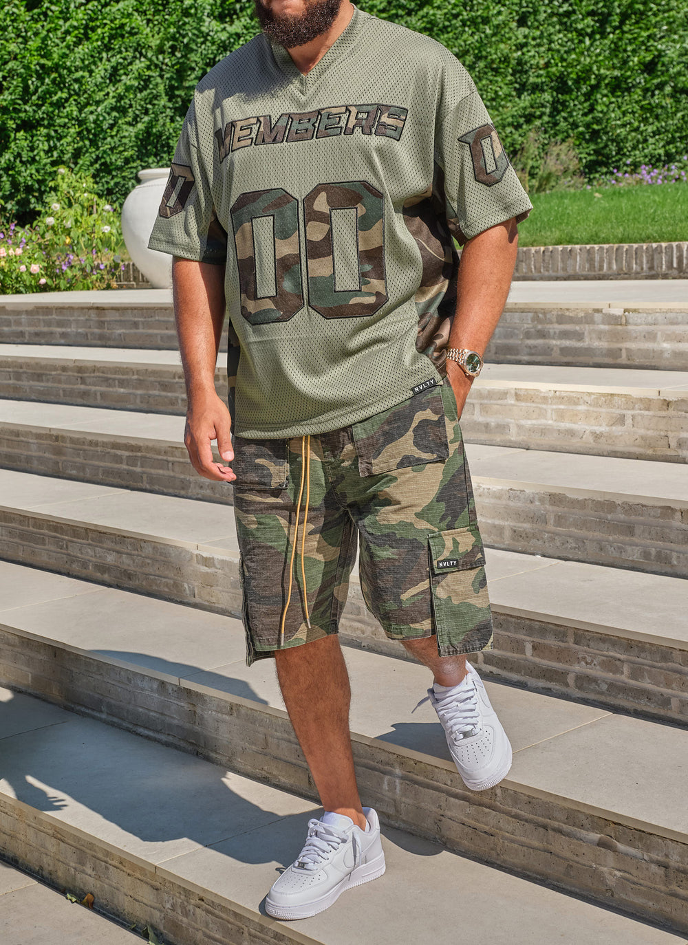 Members Camo Jersey - Khaki
