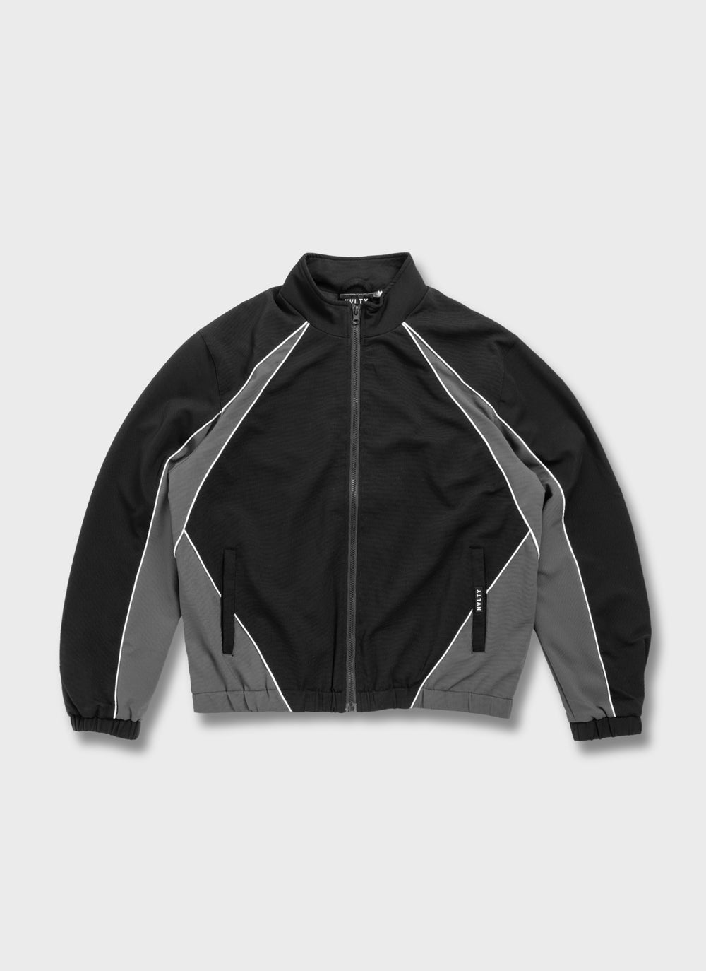Athletic Track Jacket - Black