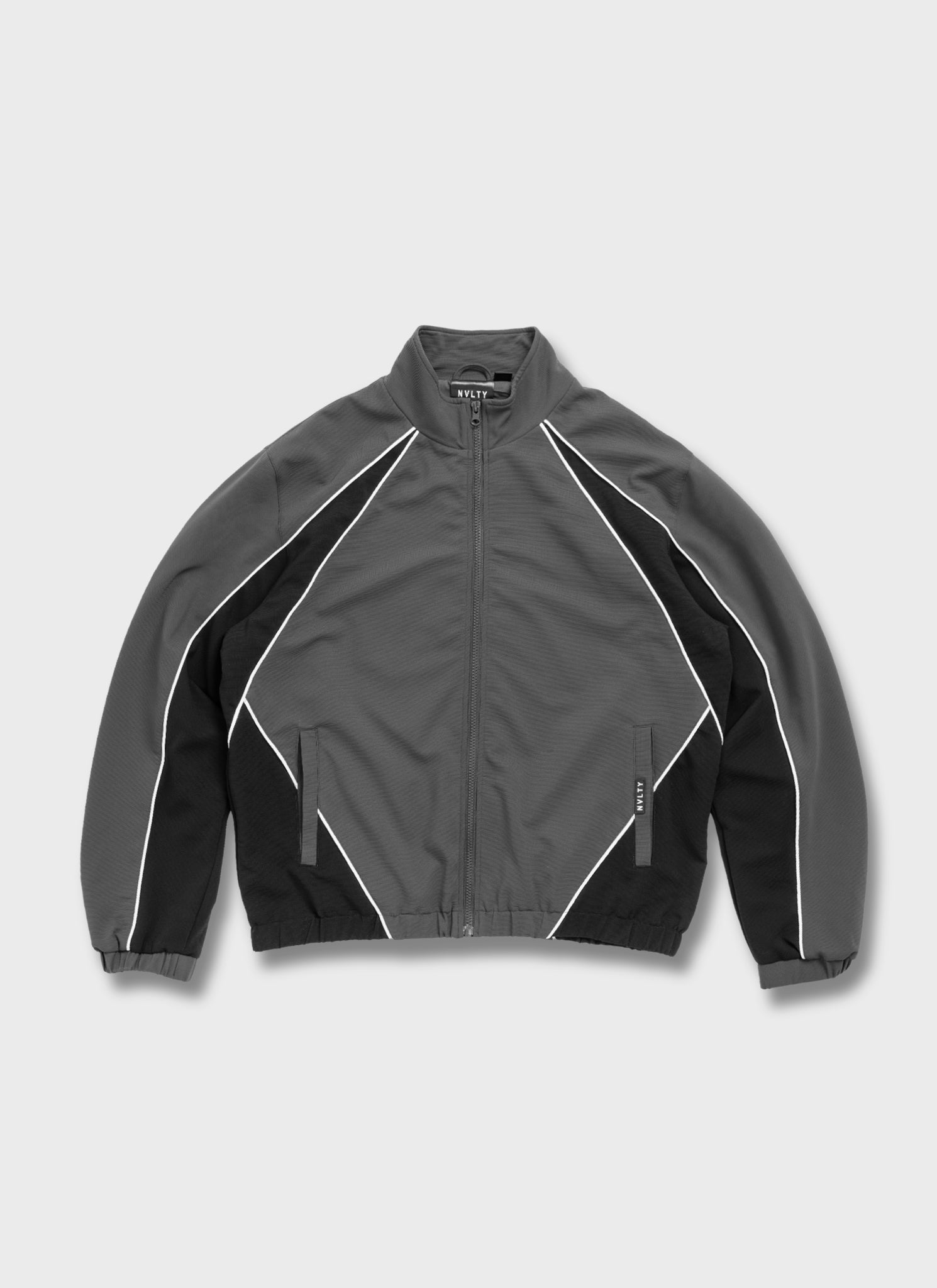 Athletic Track Jacket - Grey
