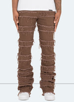 Vintage Flare Thread Jeans - Brown