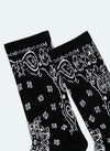 Paisley Socks - Black