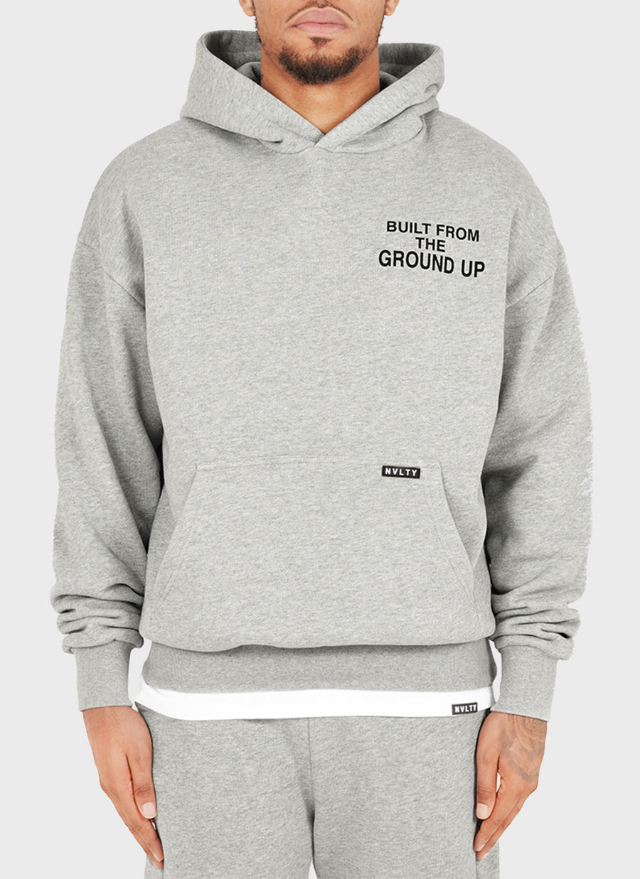 Built From The Ground Up Hoodie - Grey