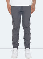Cargo Zip Track Pants - Grey