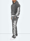 Vintage Crown Of Thorns Hoodie - Washed Black