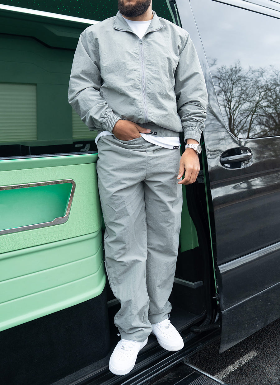 Heavyweight Shell Track Jacket - Grey