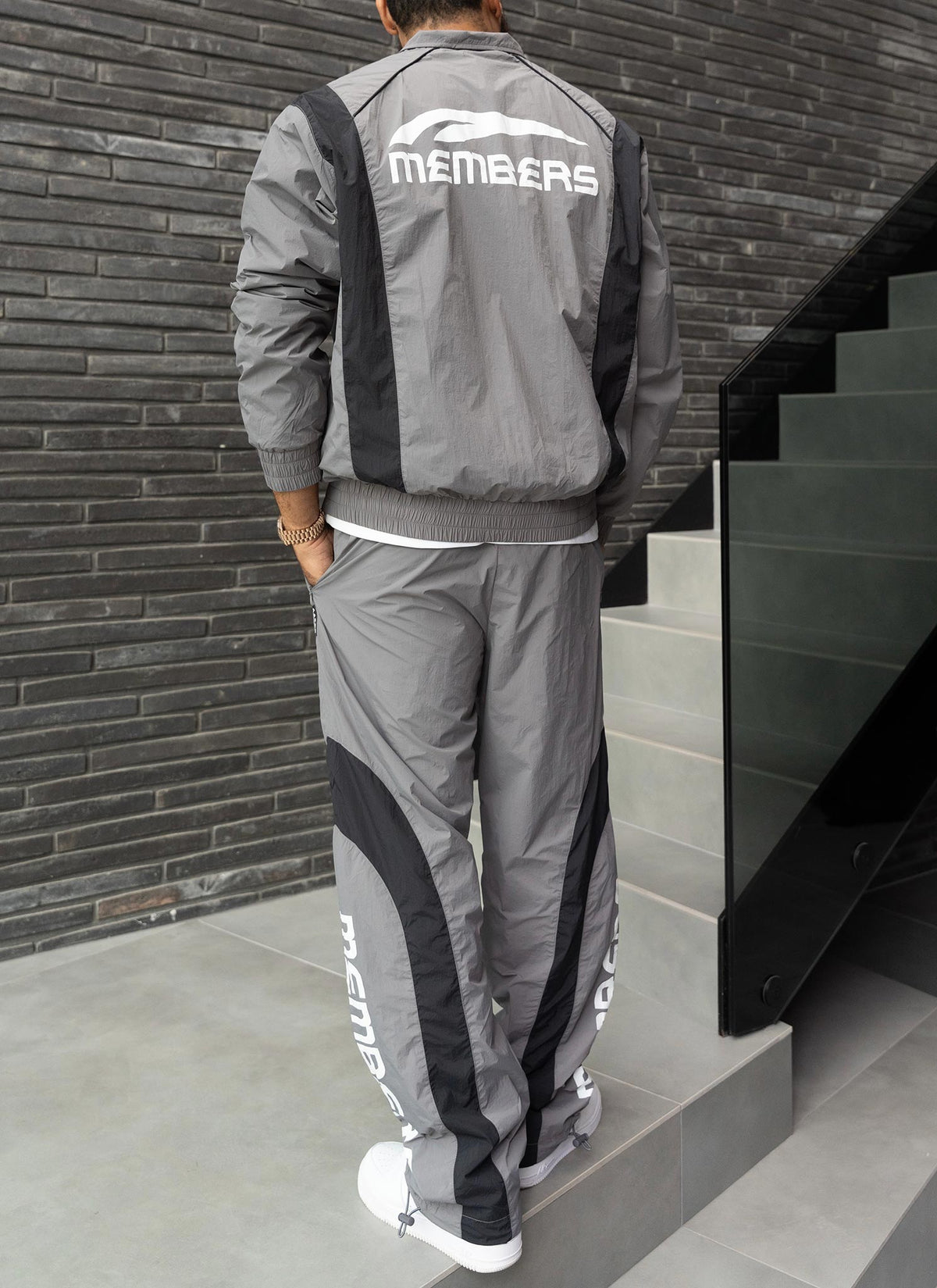Members Track Jacket - Grey